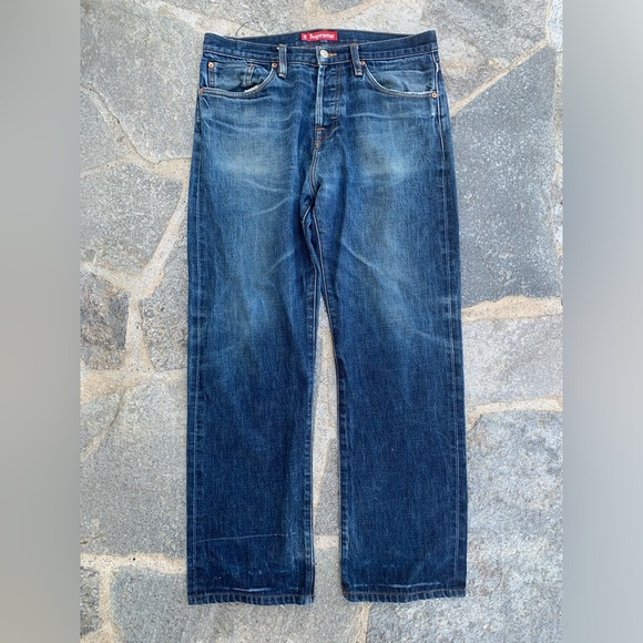Supreme Japanese Selvedge Denim Straight Leg Jeans - Picture 1 of 8